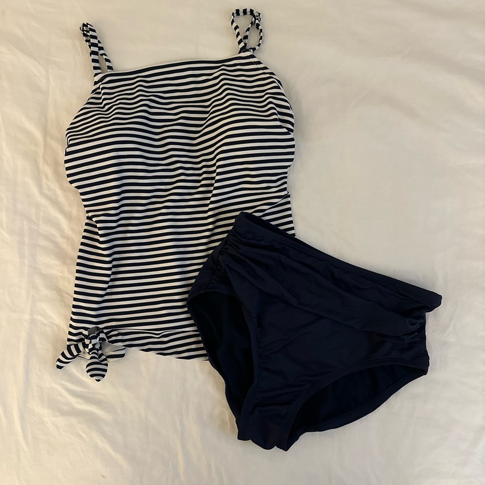 Kona Sol Navy Swimwear